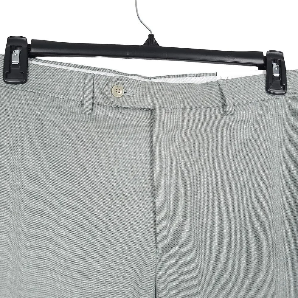 Michael Kors Mens Classic Fit Dress Pants 30x30 Mint Green Sharkskin Stretch NWT